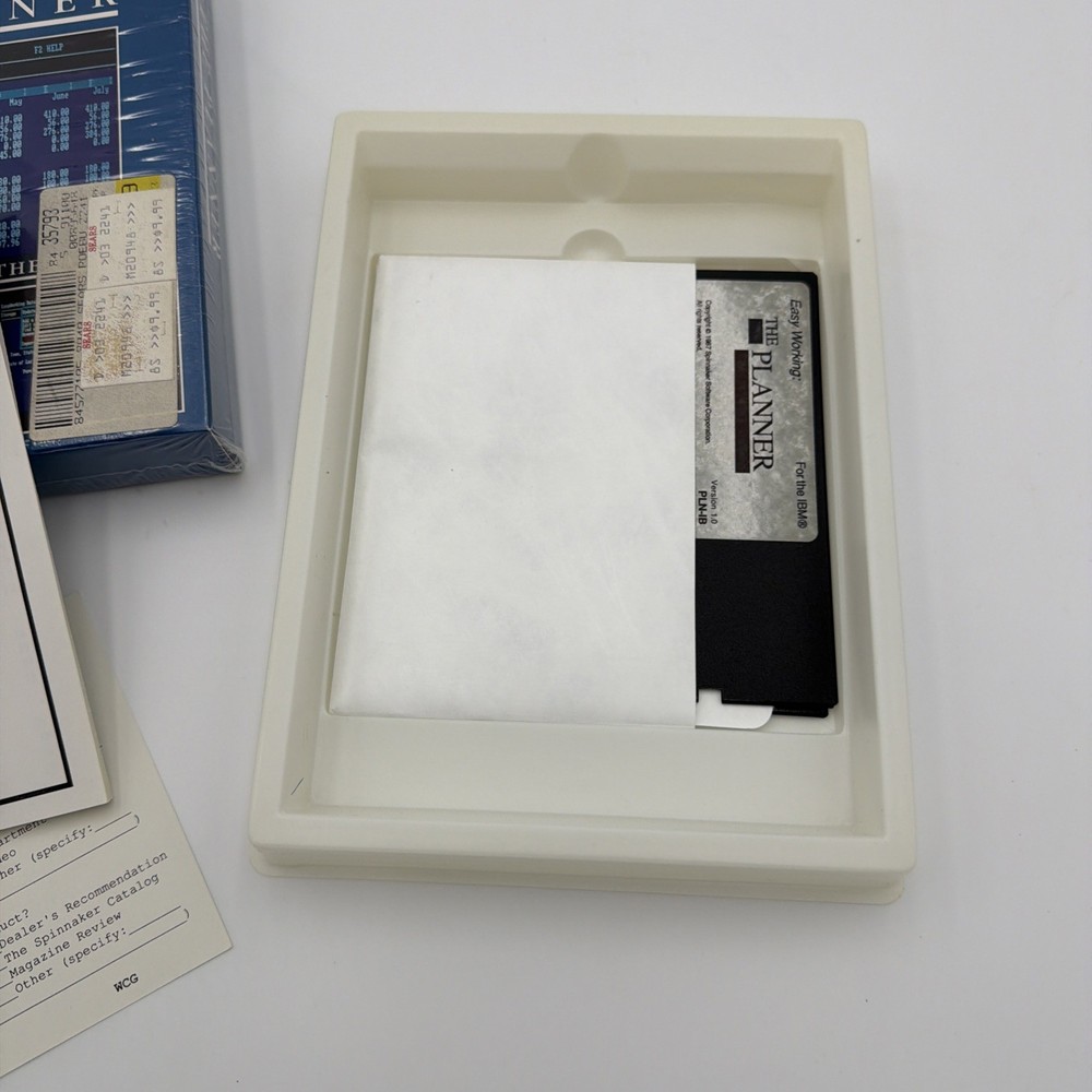 Easy Working The Planner Spinnaker IBM PC & Apple Complete Tested Working