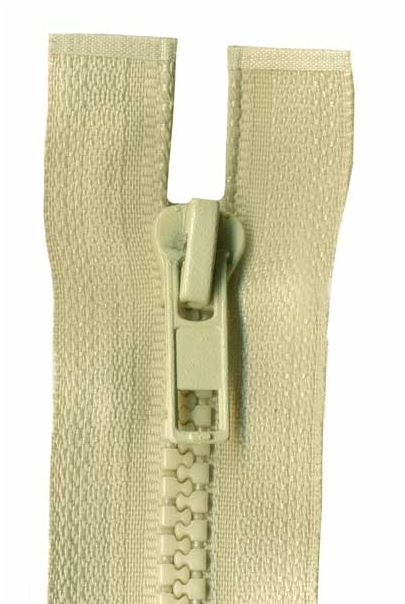 25cm Biscuit Open End Chunky Zip