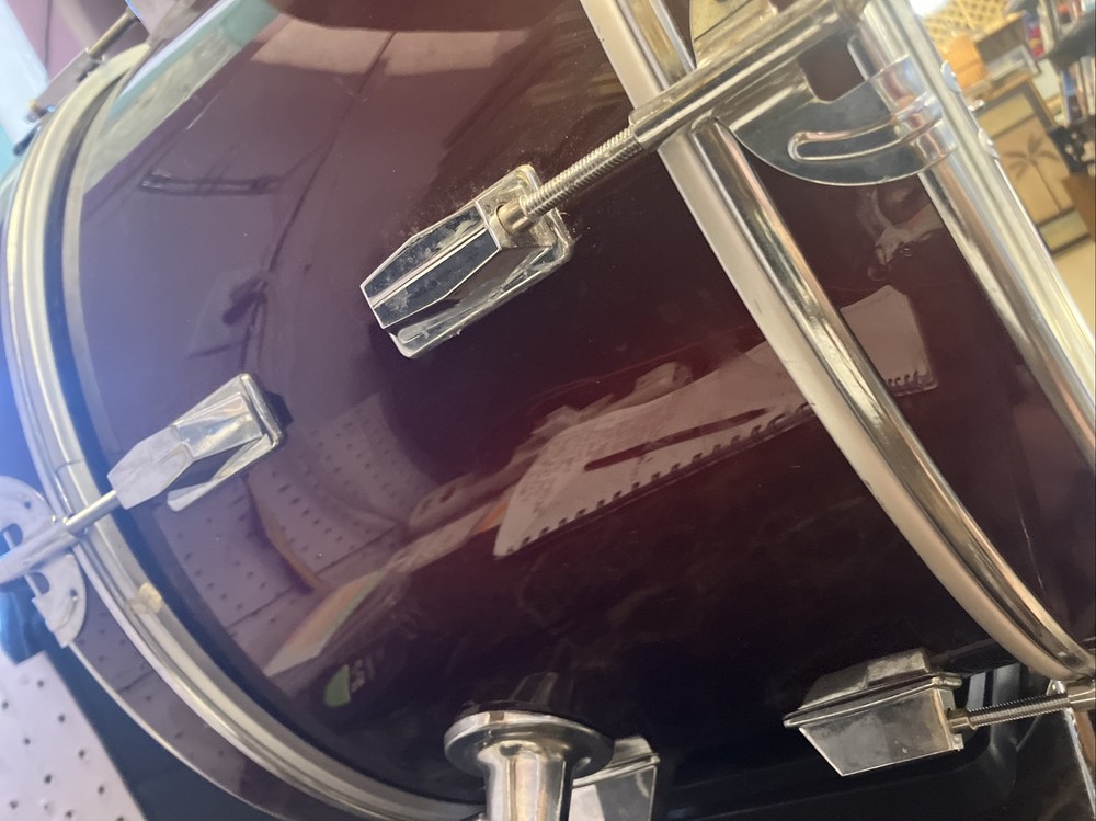 first act Burgundy kick drum. AD