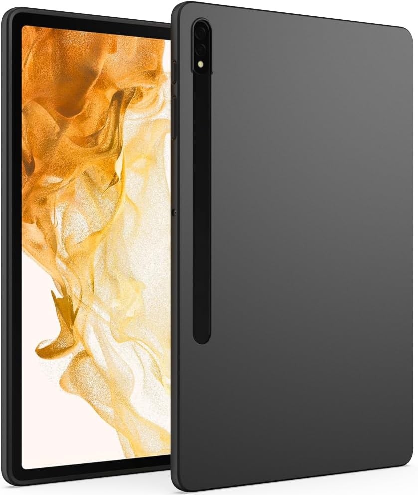 Black Soft and Thin Protective Case for 12.4 Inch Galaxy Tab S8 Plus