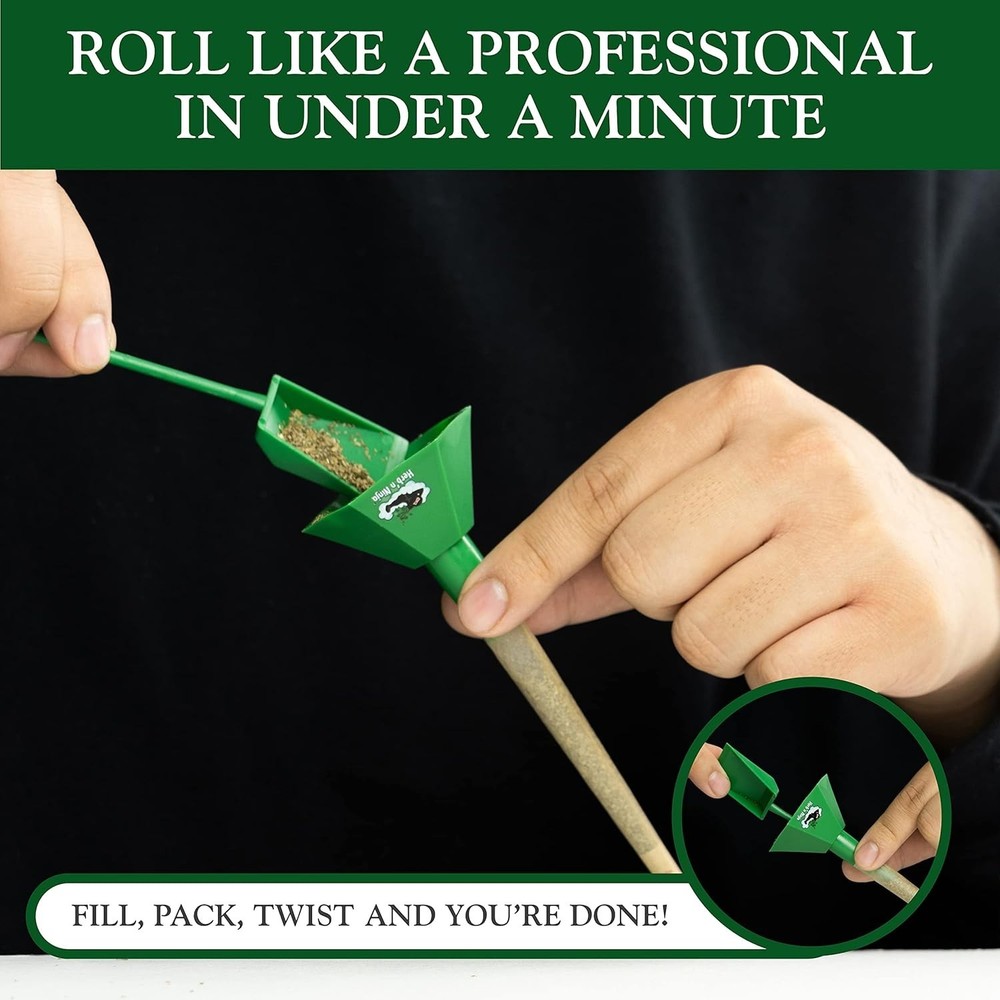 Effortless Cone Loader for 1¼, King Size, and Large Cones | Fast Pre-Roll Tool
