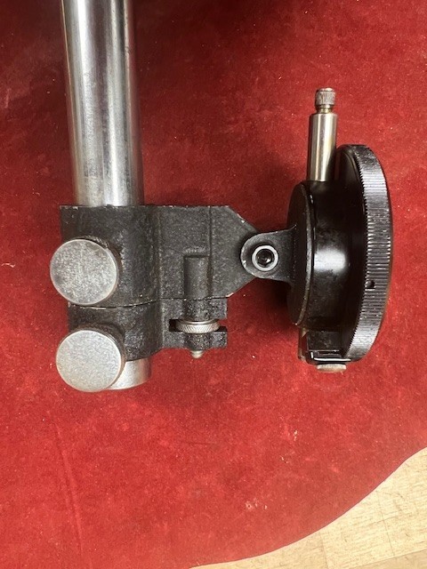 Tumico Dial Indicator: .001", with vertical adjustable mount