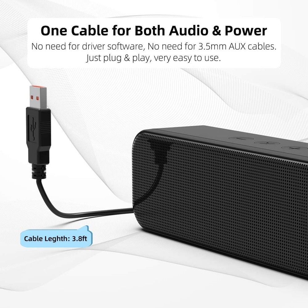 USB Computer Speaker Desktop Laptop Speaker PC Speaker Small Computer Soundbar