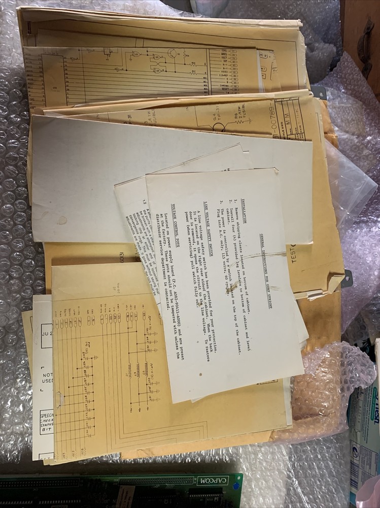 original GORF Upright MIDWAY  arcade video game manual