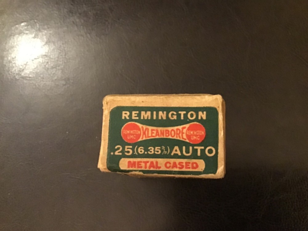 Remington Kleanbore .25 6.35 Automatic UMC Dogbone Empty Box