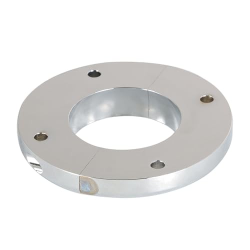 Chrome Steering Column Floor Mount Replacement for 2 Inch Columns Swivel SBC