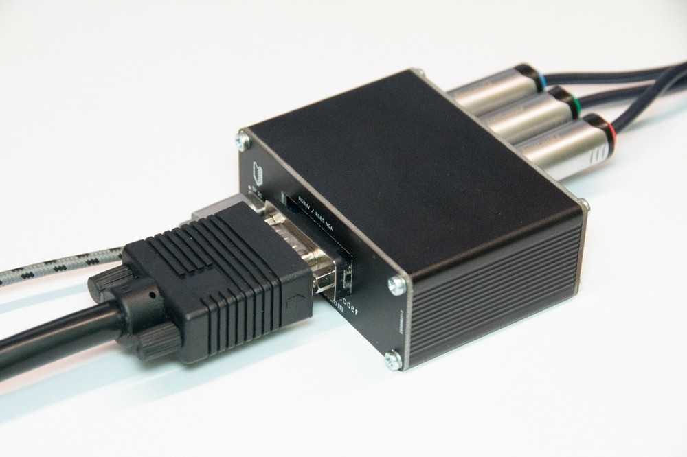 YPbPr to VGA RGB transcoder/converter
