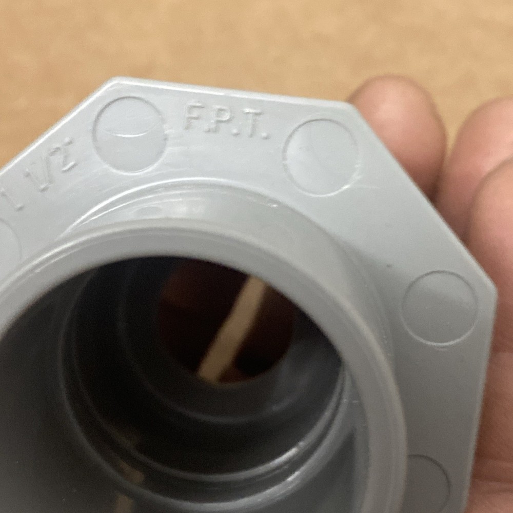 Aquastar 300-308 White 1-1/2" Pool Flush Mount Return Fitting