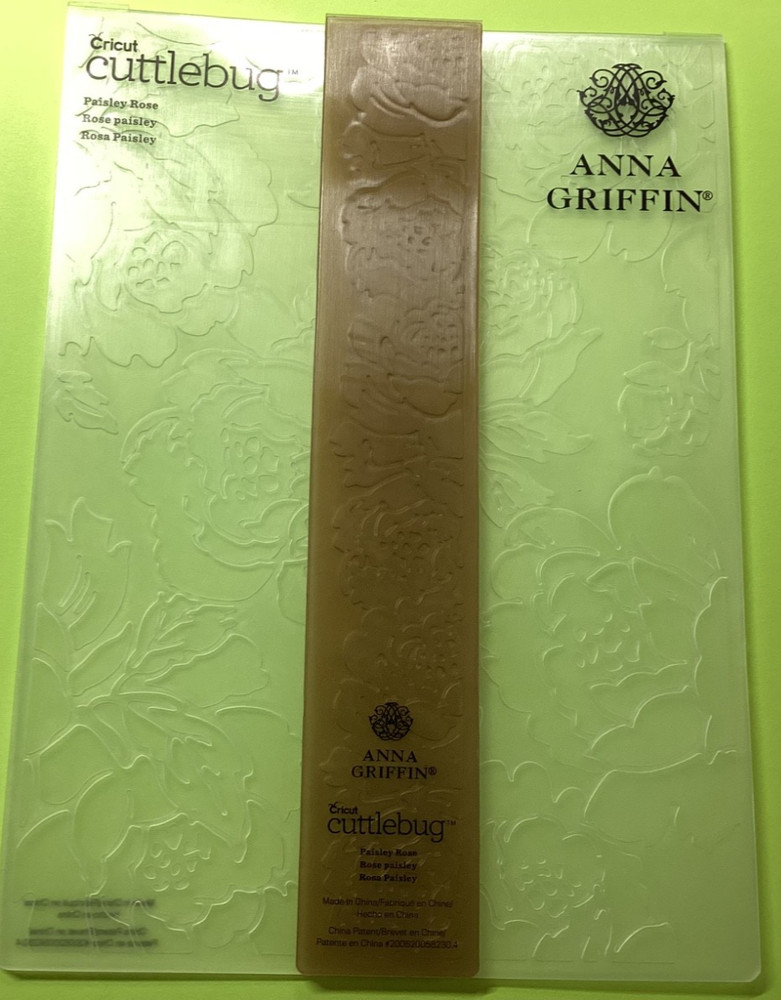 Anna Griffin Paisley Rose Embossing Folder 5x7