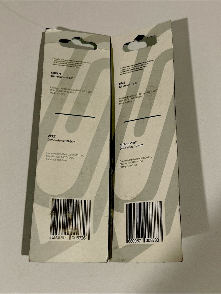 Face & Body Paint Sticks Green & Lime