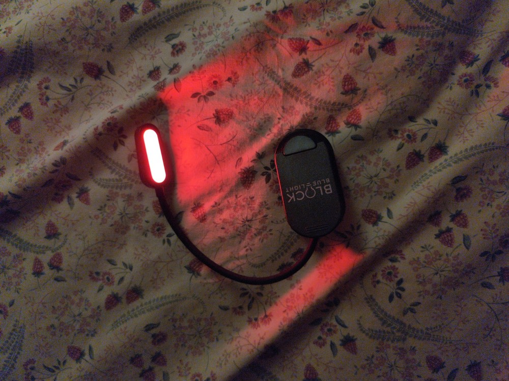 Rechargeable Red Light Reading Light - Brand: Block Blue Light