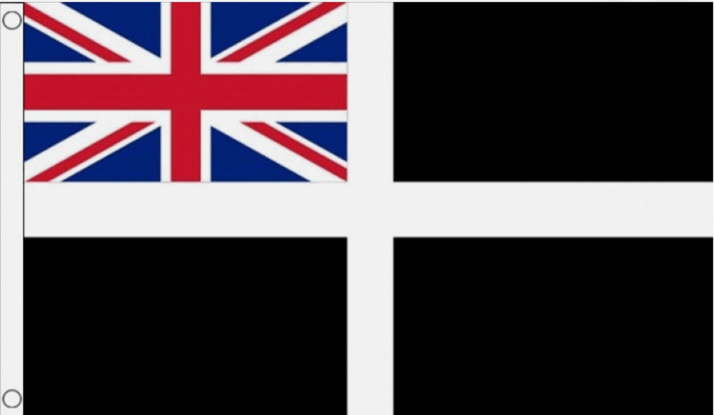 CORNWALL ENSIGN FLAG 3x2 feet polyester 90cm x 60cm flags