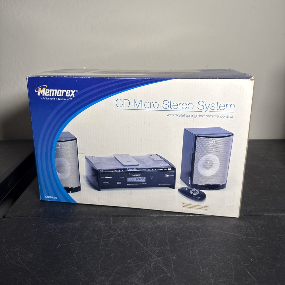 Memorex MX9790 CD Micro Stereo system New In Box
