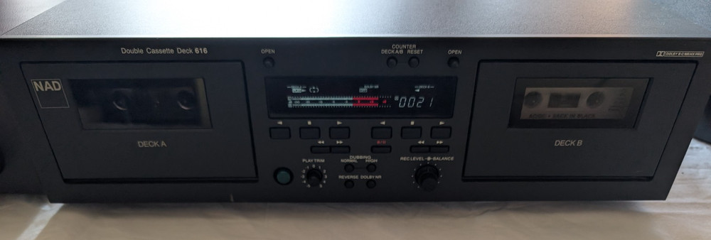 NAD Double Cassette Deck 616 Partially Works