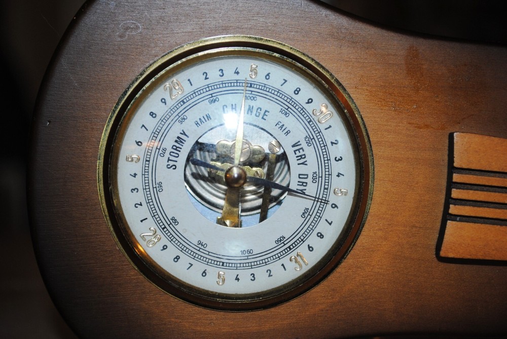 Vintage Guitar Shaped Barometer