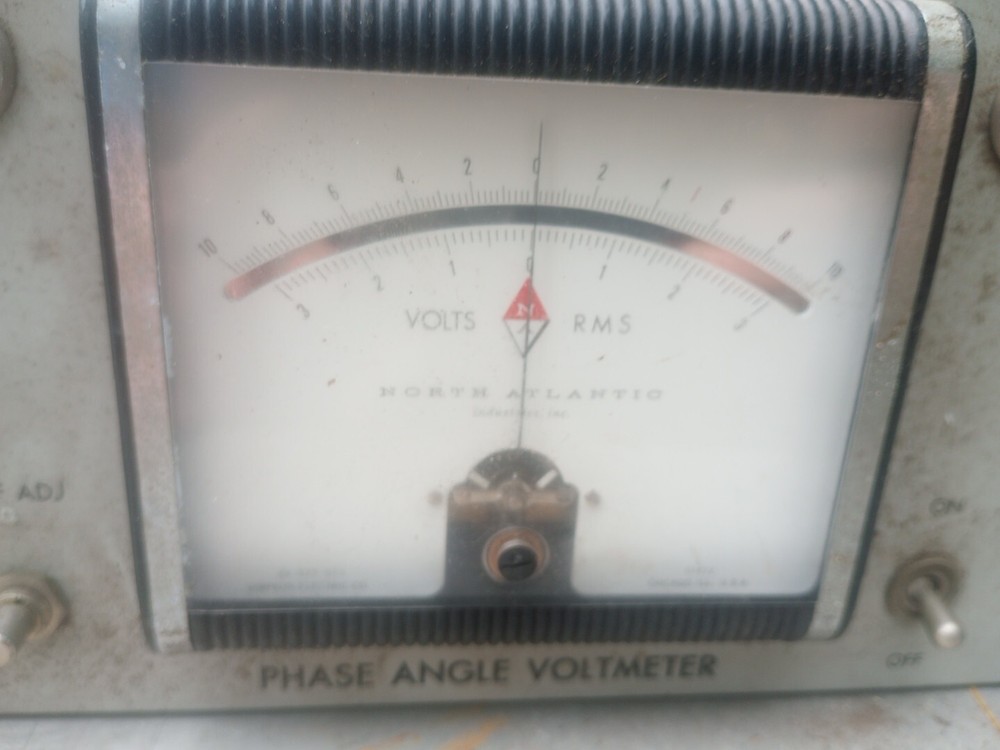 Vintage Phase Angle Voltmeter
