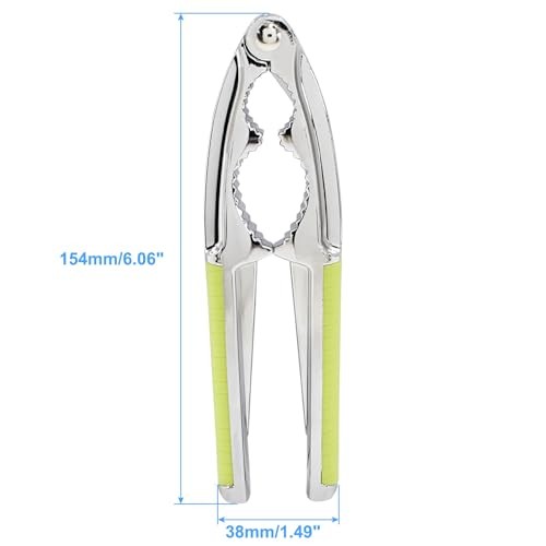 2 Pcs Nut Crackers, Walnut Cracker Seafood Cracker Nutcracker for Nuts Green