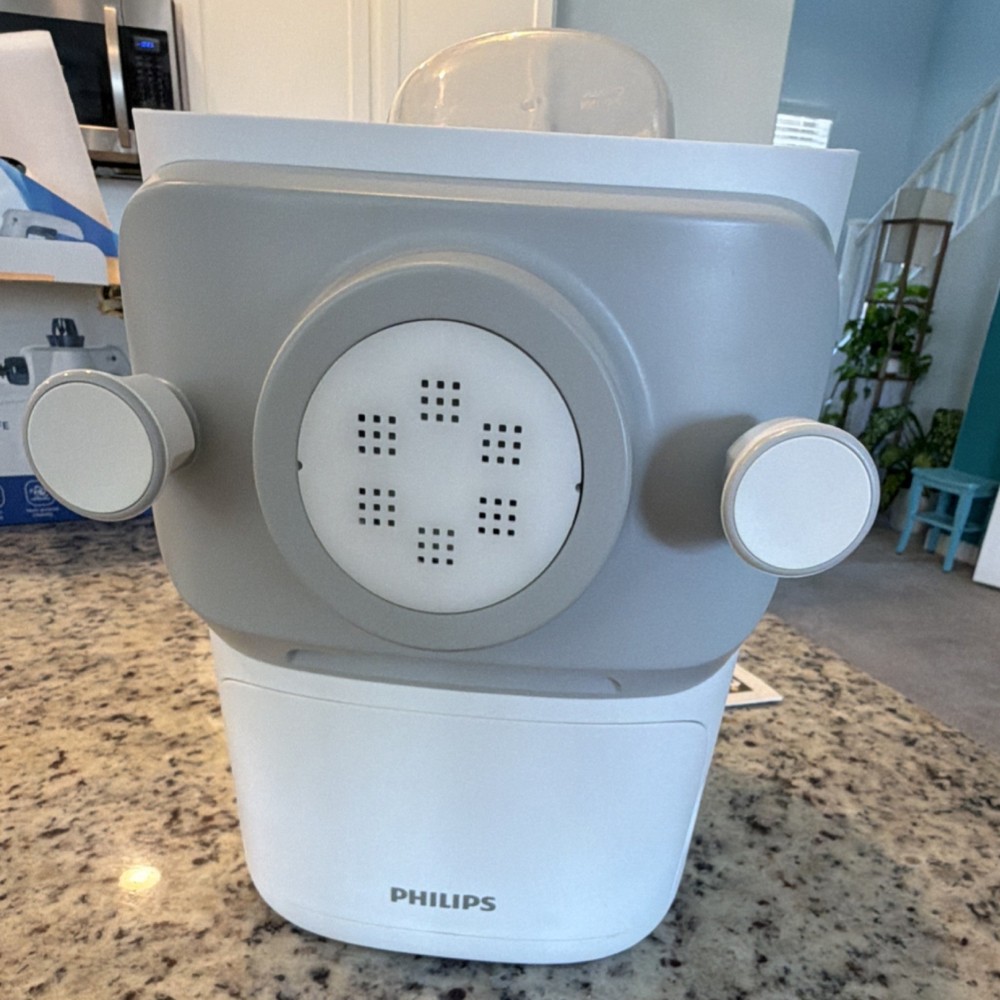 Philips Automatic Electric Pasta Maker/Extruder White Gray