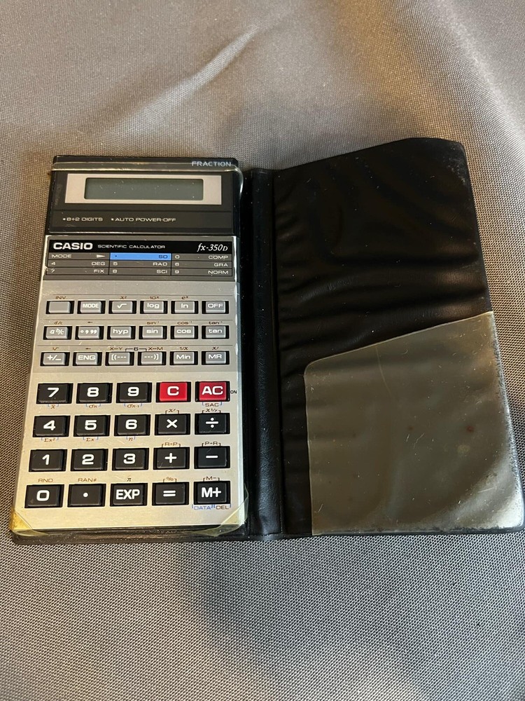 CASIO FX-350D Scientific Calculator Operation Confirmed With Original Case