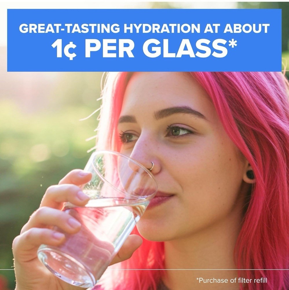 Brita Large Water Filter Pitcher for Tap and Drinking Water with SmartLight