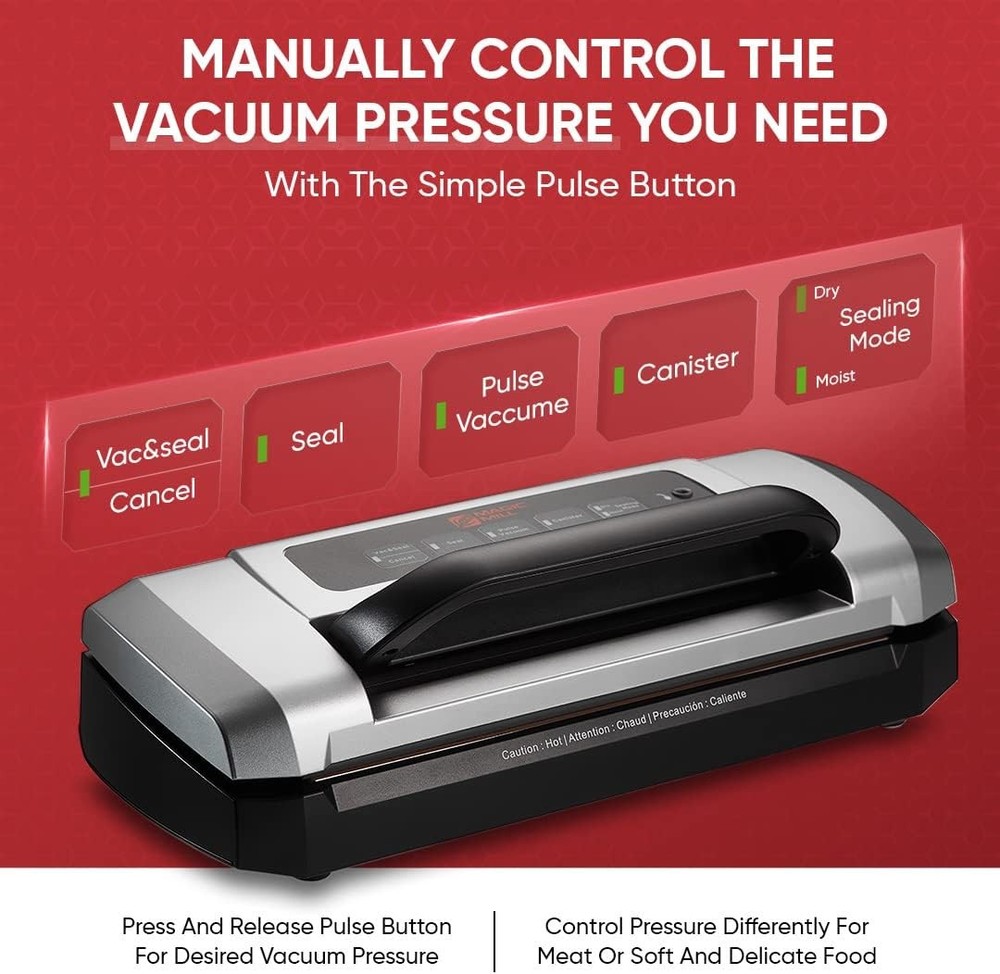 Magic Mill MVS-2010 Vacuum Sealer Machine With Patent Handle (Open Box)
