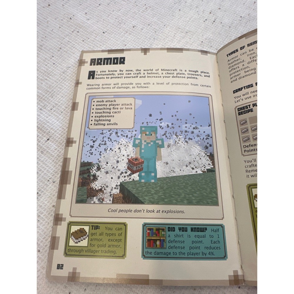Minecraft Essential Handbook Updated Edition softcover Game Guide