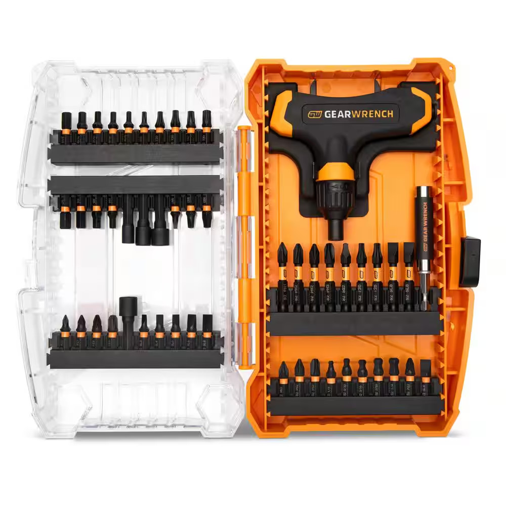 Micro Bits Set with Ratcheting T-Handle (51-Piece)