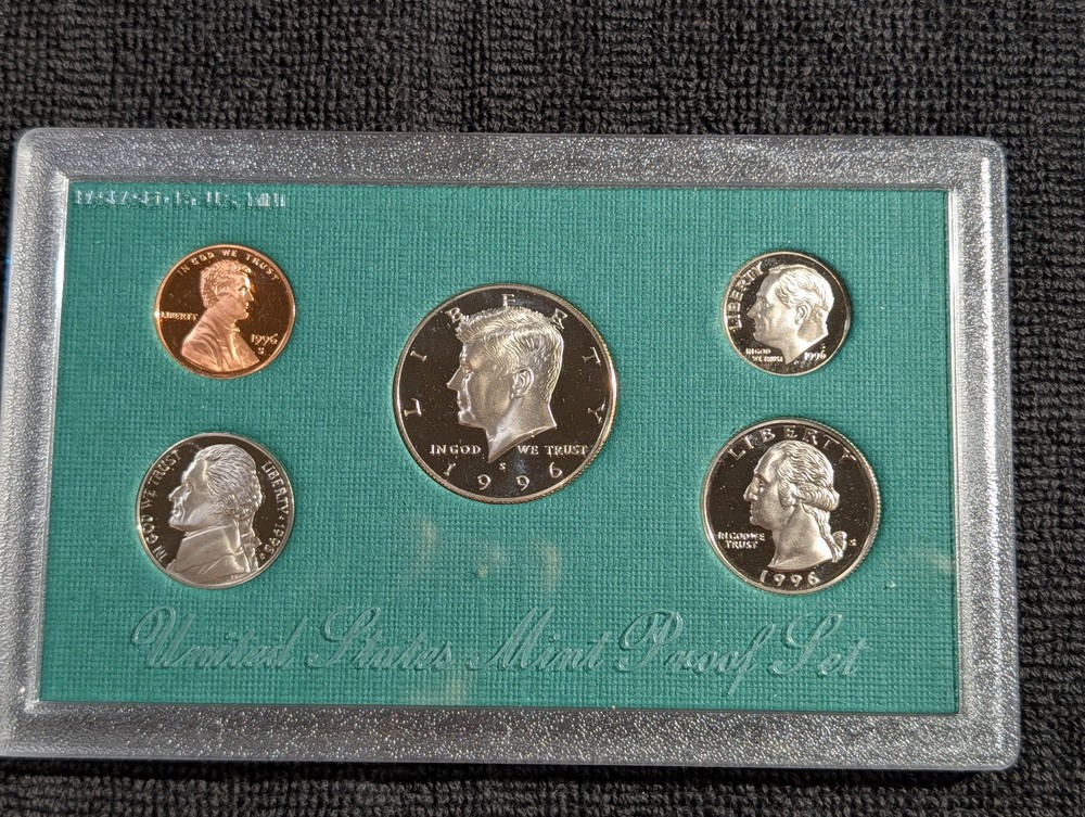 1996 US Proof set OGP COA