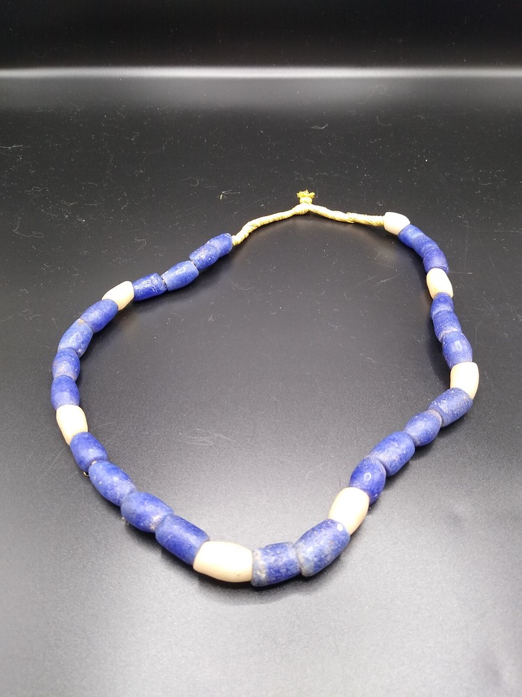 Ancient Lapis Beads, 19" long necklace