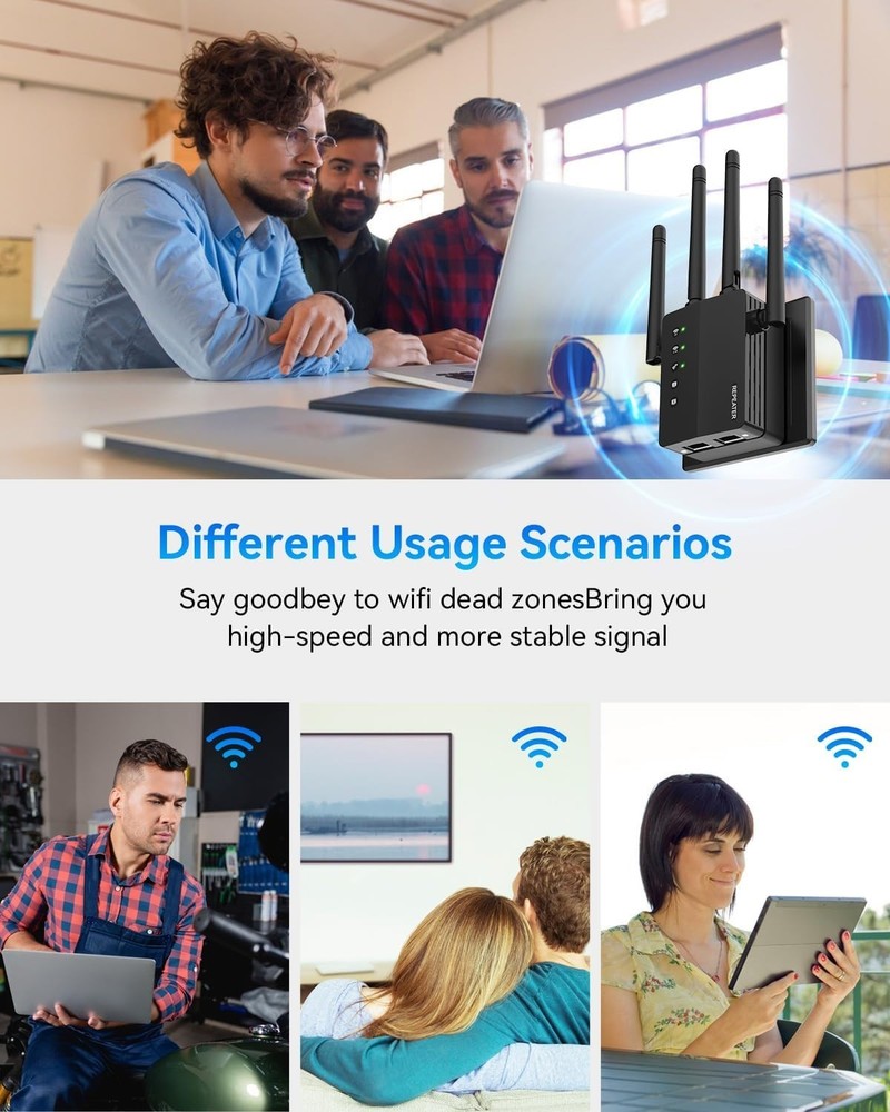 Multi-Device Support WiFi Range Extender