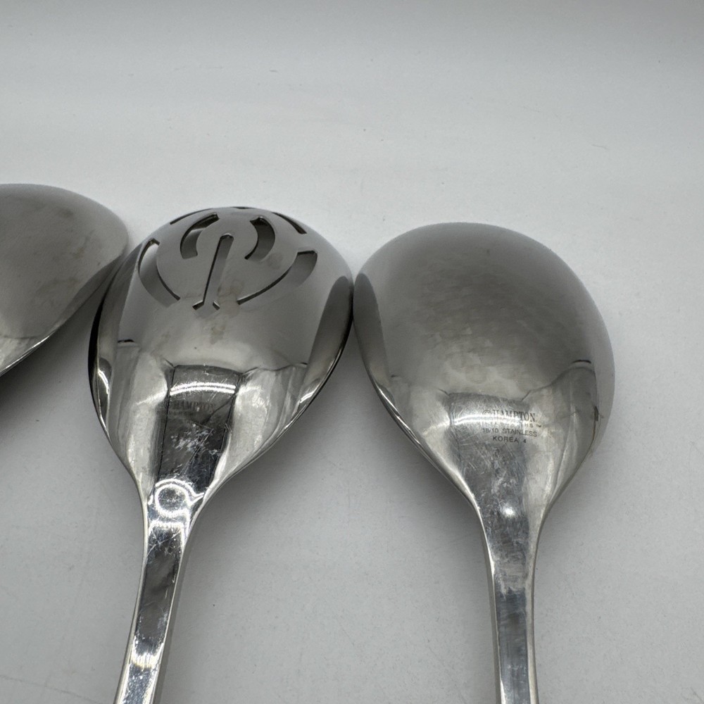 HAMPTON Silversmith 4 Piece Large Hostess Serving Set 18/10 Glossy Stainless