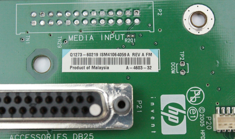 HP Q1273-60219 4000 4020ps Media Input Plotter Printer Board 4000 4500 EL2235