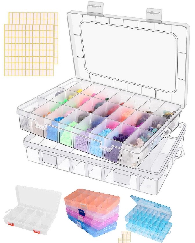 Organizer box storage container storage Box plastic small parts tool Box clear