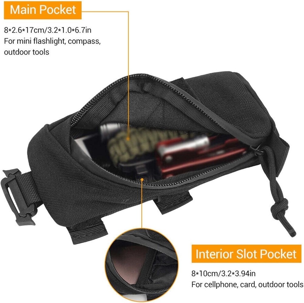 Tactical Backpack Shoulder Strap Accessory Pouch Military EDC Utility Tool Pack