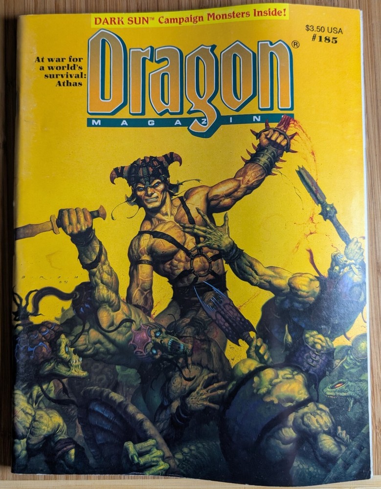 Dragon Magazine #185 - TSR AD&D