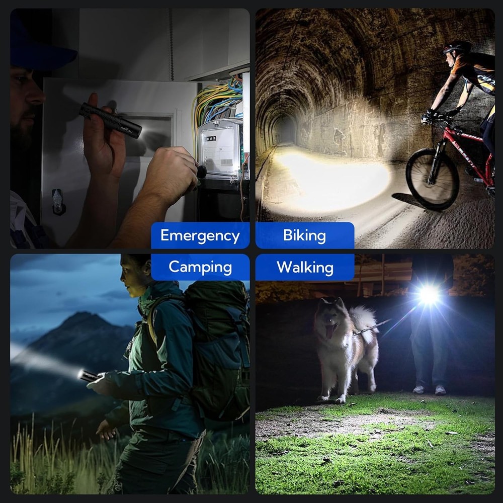 RECHOO G800 Rechargeable LED Flashlight New