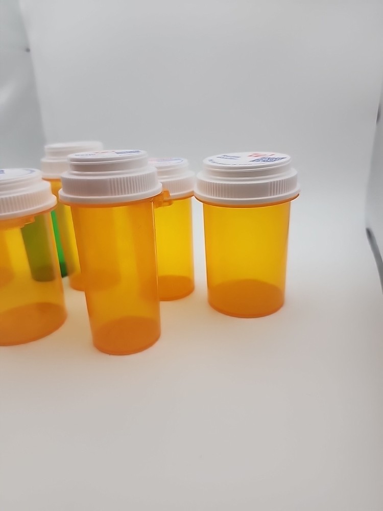 7 Empty Prescription Bottles