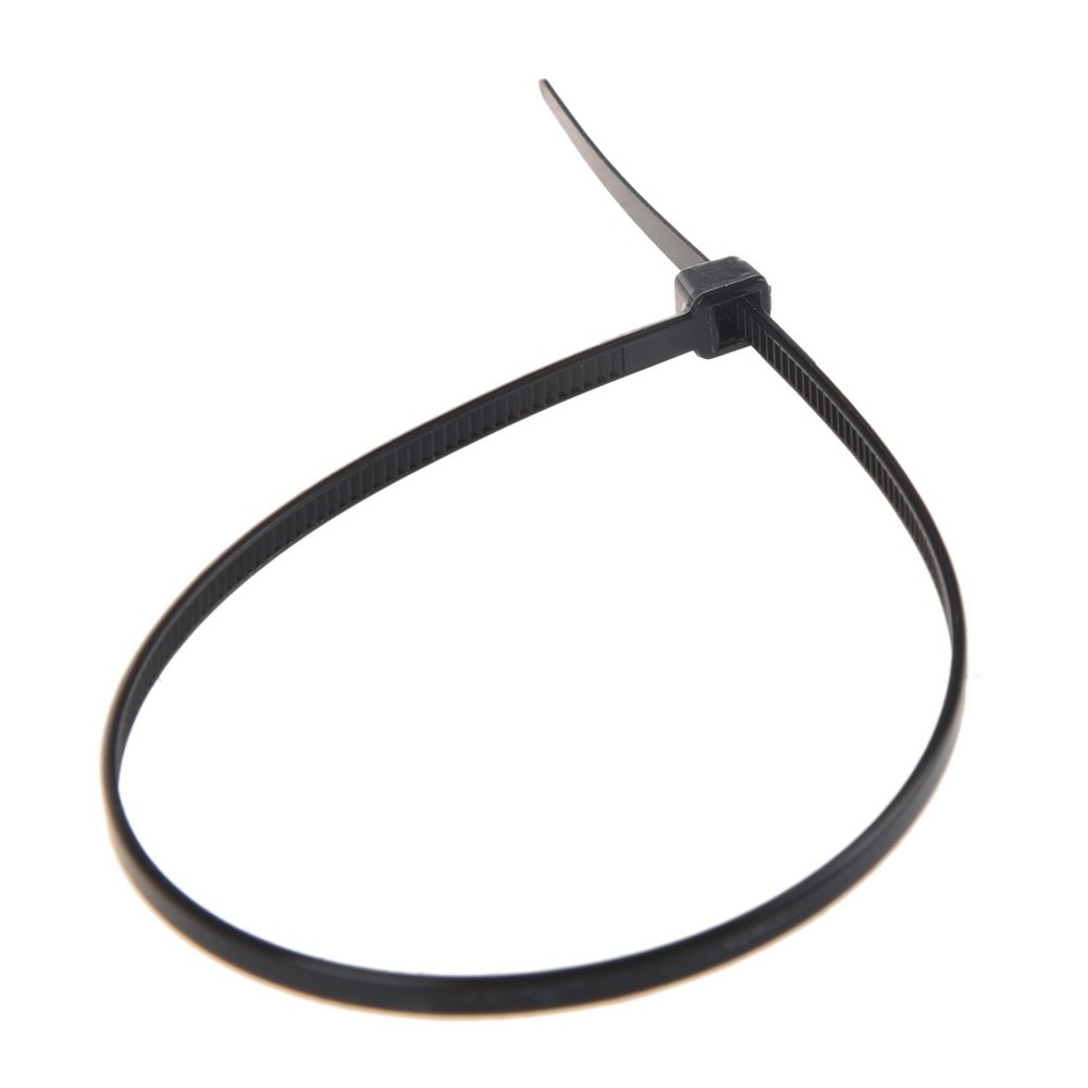 (R) 8" Plastic Cable Zip Ties 100-Pack (Black) N2S45972