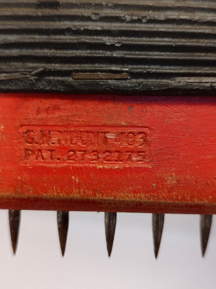 Vintage GW Mount 403 Upholstery Pulling Stretching Tool Wood Handle
