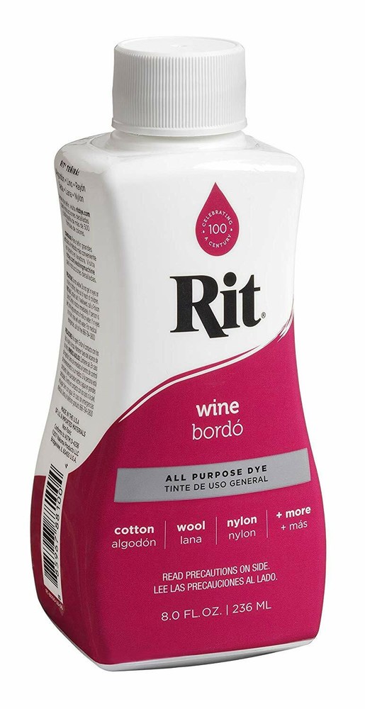 Rit Dye Liquid Fabric Dye, 8-Ounce, Wine