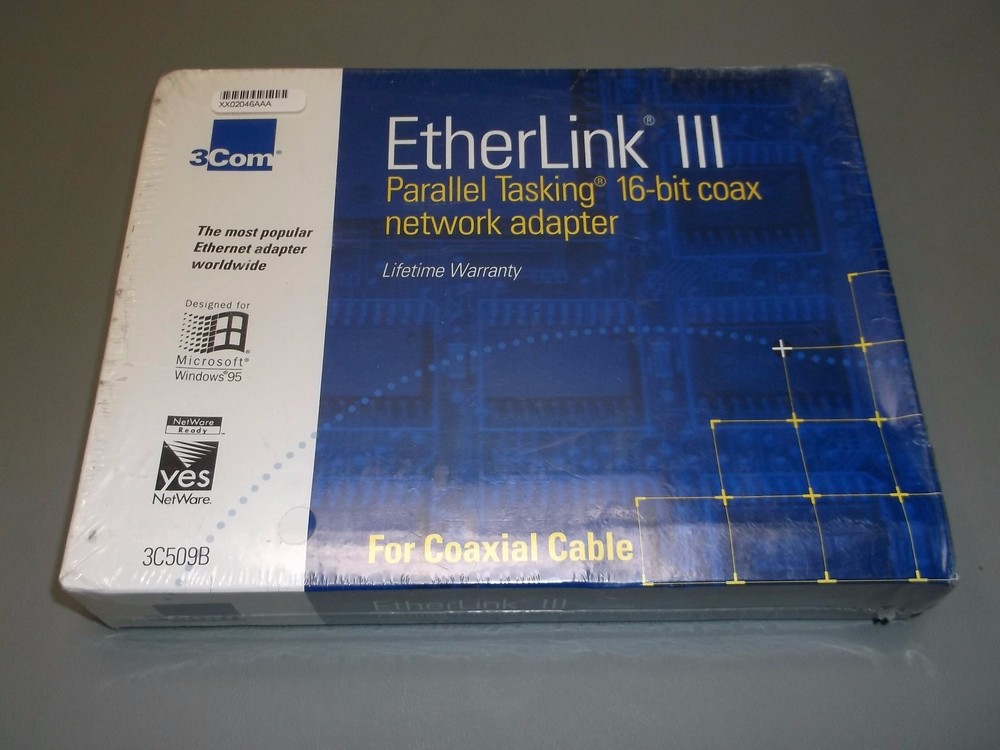 **NEW** 3COM 3C509B EtherLink III Parallel Tasking 16 bit network adapter