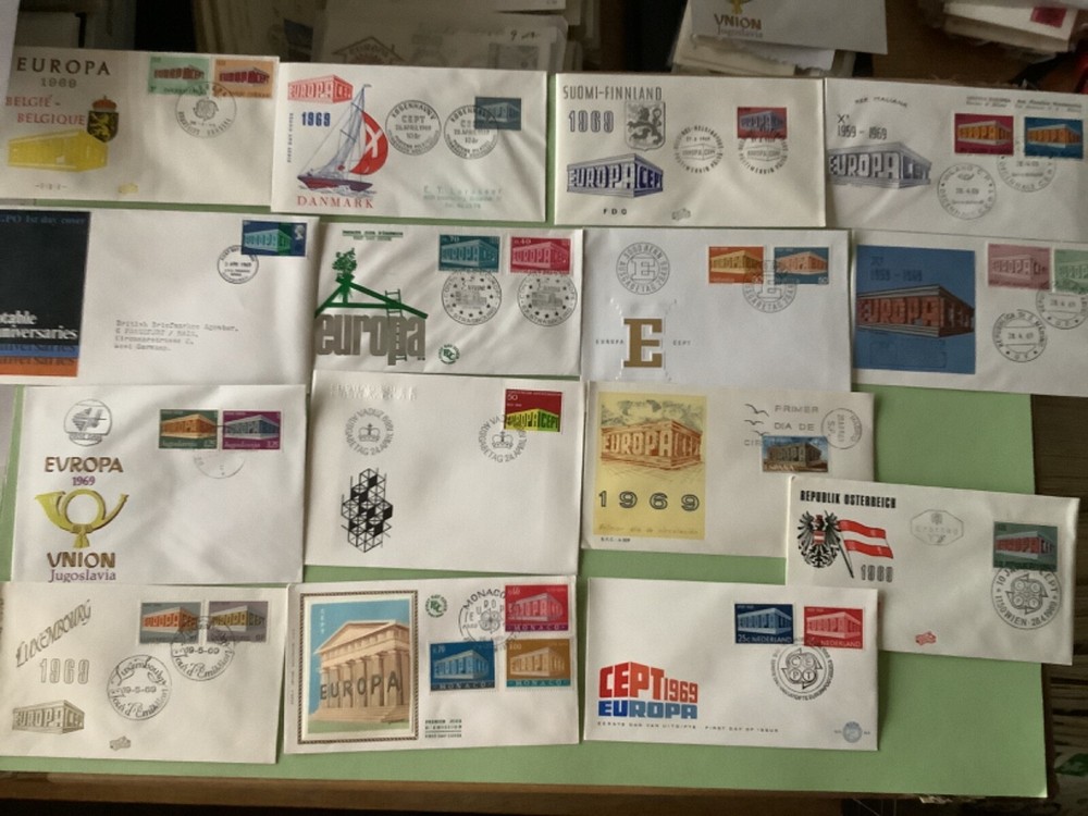 Europa mixed European 1969 postal covers 15  items Ref A2245