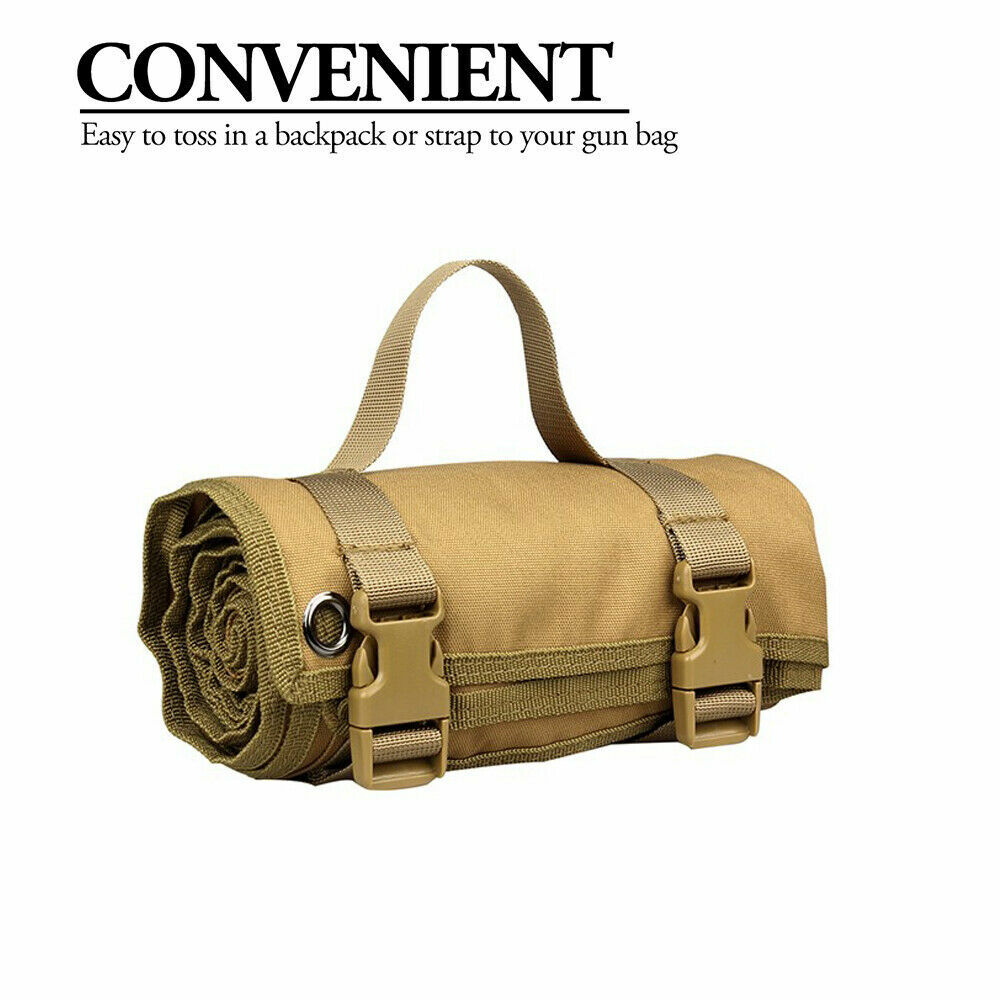 Tactical Shooting Range Mat Training Molle Roll Up Hunting Pad Picnic Mat
