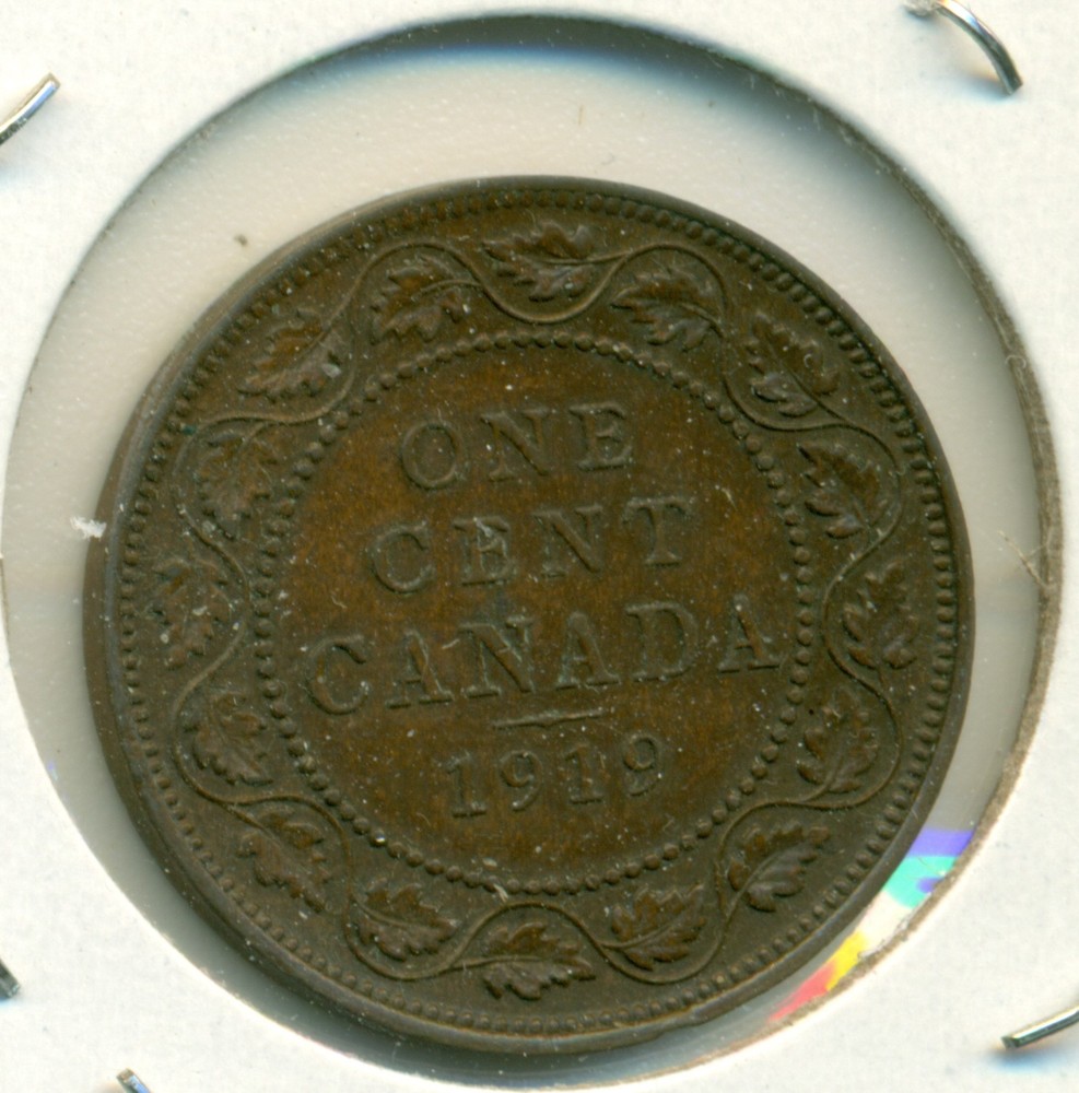 1919 CANADA LARGE CENT, ALMOST UNCIRCULATED, GREAT PRICE!