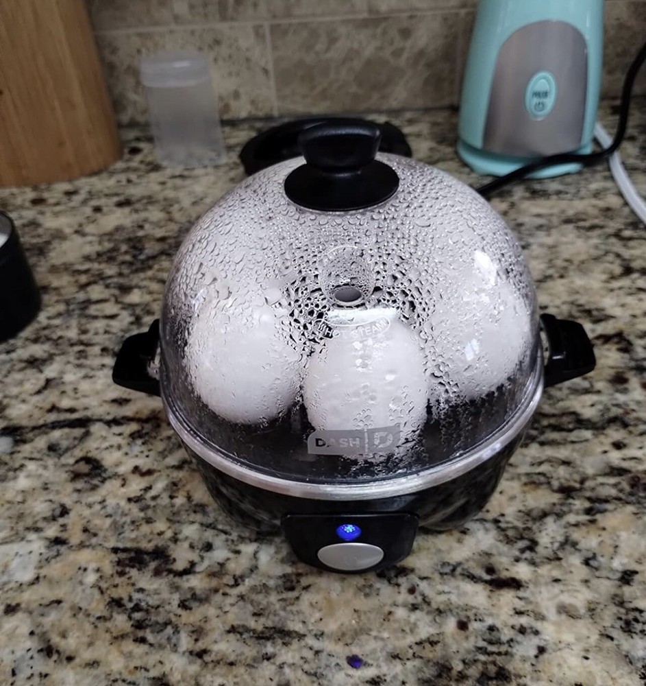 "6-Egg Electric Cooker: Boil, Poach, Scramble & Omelets"