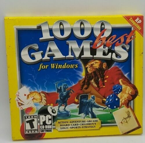 1000 Best Games for Windows - PC CD-Rom Computer Games - 2003