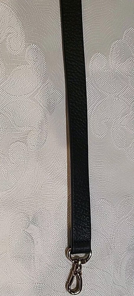 REPLACEMENT FANCY DARK BROWN LEATHER? SHOULDER STRAP ADJUSTABLE 45-51"x0.75"