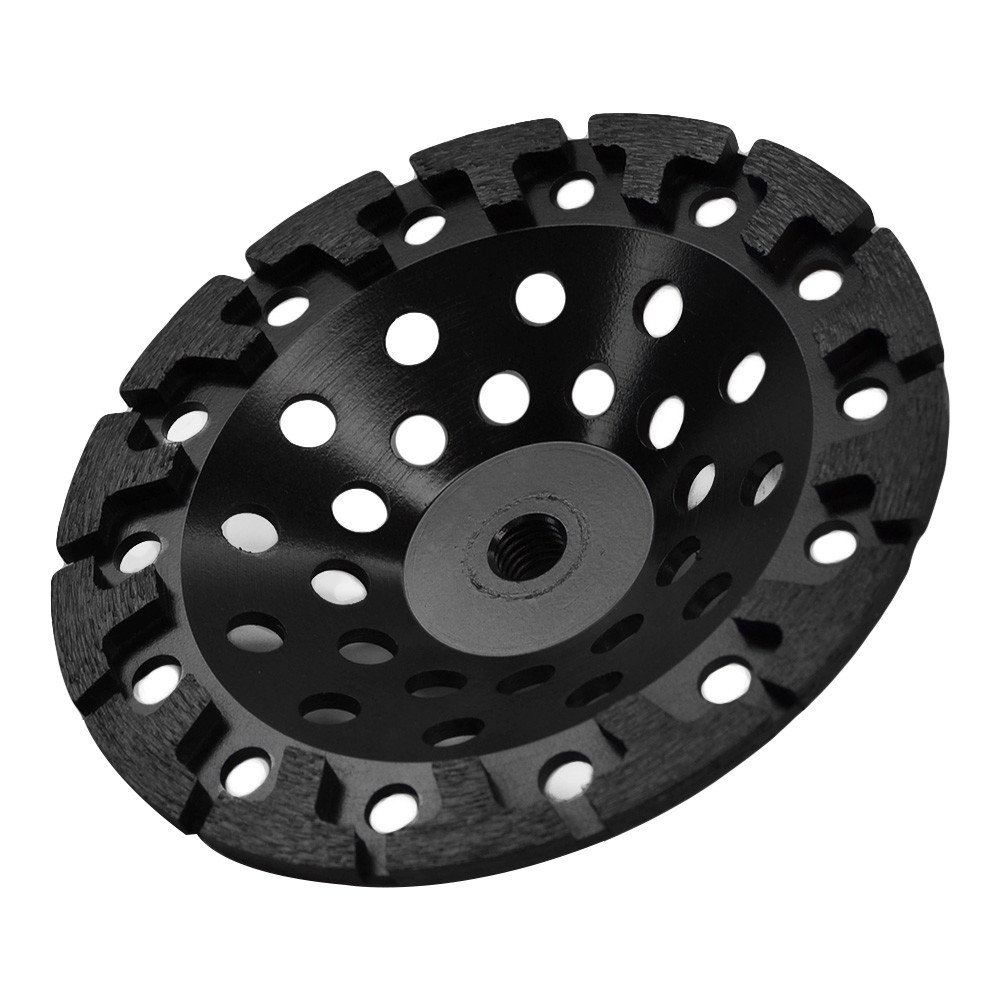 5/8 - 11'' Arbor Masonry Grinder Blade 7" T Segment Grinding Diamond Cup Wheel