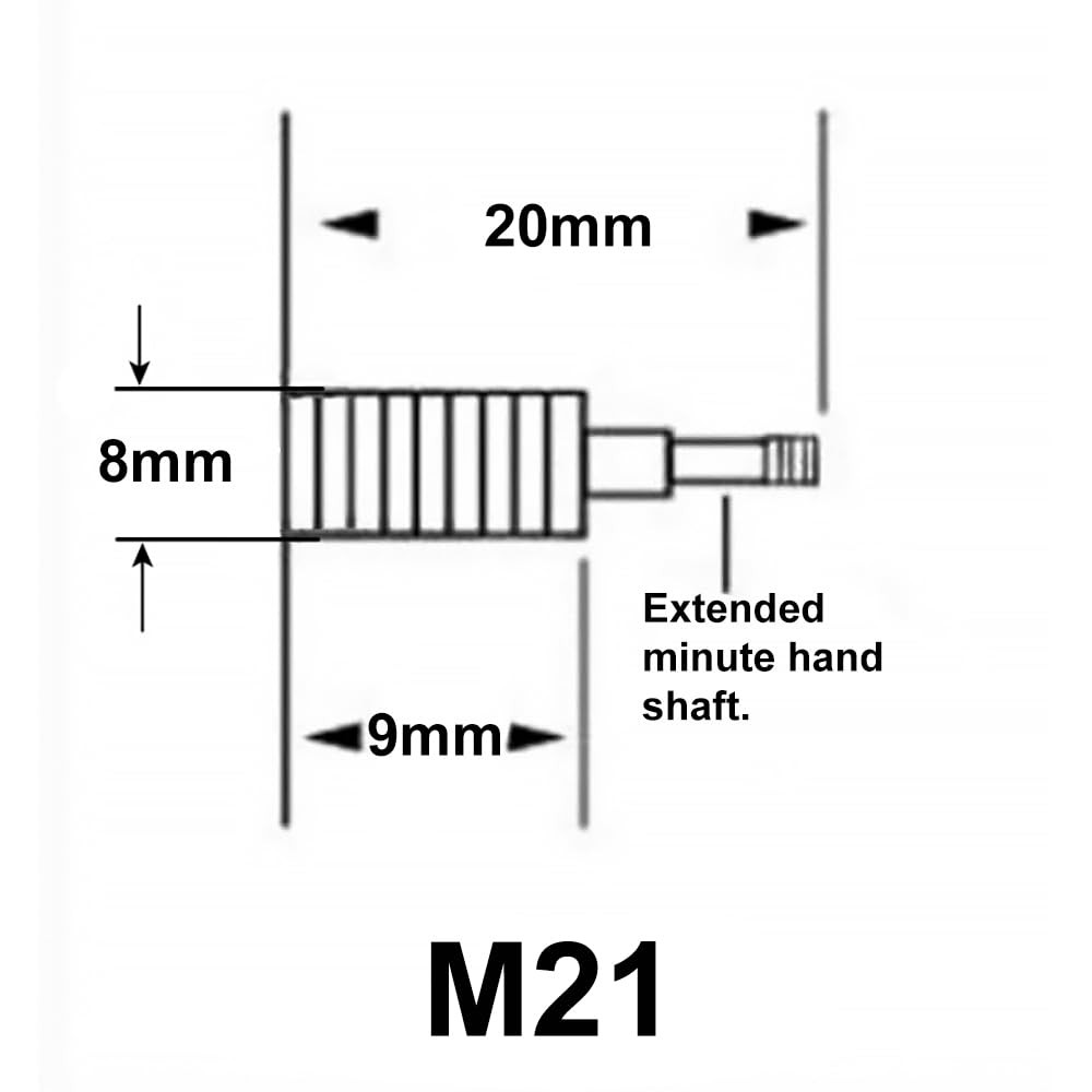 17 inch Large Hands and High Torque Clock Movement Combo