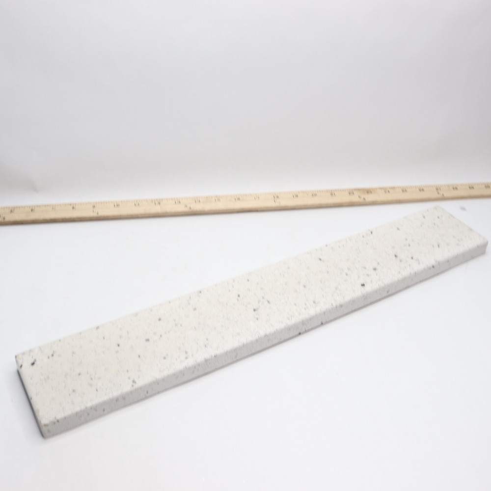 Ellipse/Contour Solid Surface Vanity Side Splash 1-pc 22" x 3-1/2" x 3/4"